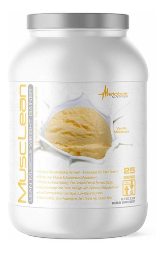 Metabolic Nutrition - Musclean - Ganador De Peso De Batido,