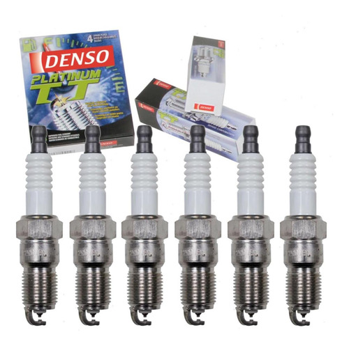 6 Pc Denso Platinum Tt Bujes De Chispas Compatibles Con Ford