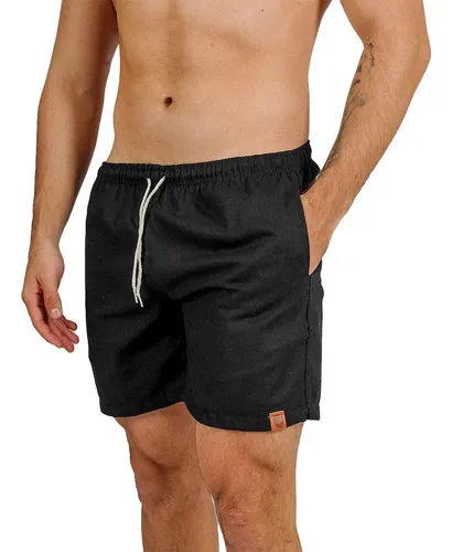 Short de Linho Masculino Bermuda Leve Praia Verao Novidade Preto Gg — R$ 33,99 em Mercado Livre, 57% OFF