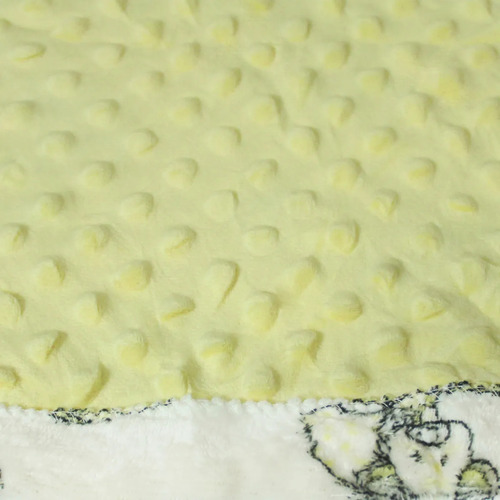 Cobija Para Bebé Calientita Frazada Suave Cobertor Infantil Color Amarillo Felpa