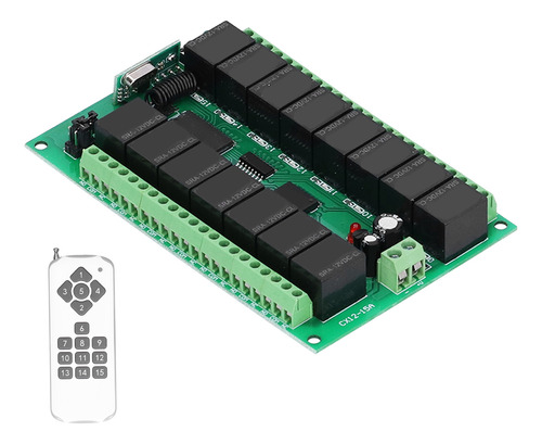 Relé De Control Remoto Digital Inalámbrico Led De 15 Canales