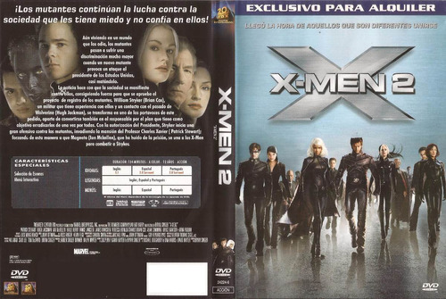 X-men 2 Dvd X2 Hugh Jackman Ian Mckellen Halle Berry Ficcion