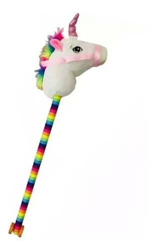Imagen 2 de 2 de Caballito Unicornio Con Palo, Sonidos De Galope Y Relinche