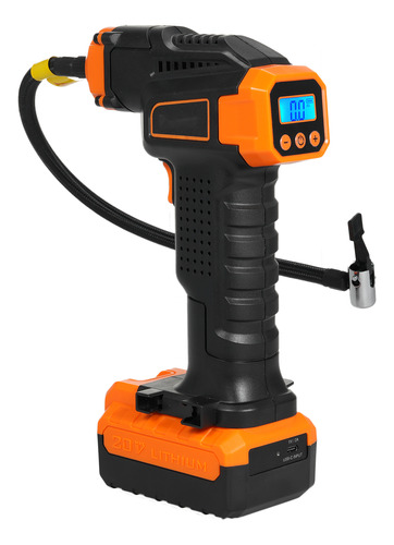 Inflador Eléctrico, Potencia 150 Psi, 20 V, Presión, Apagado