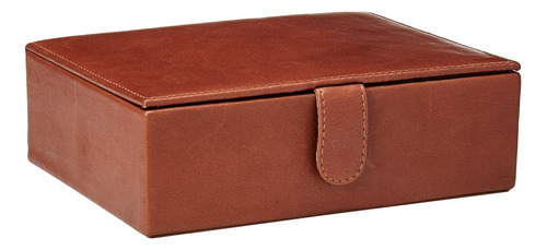 Piel Leather Grande De Piel Caja De Regalo, Saddle), 2352