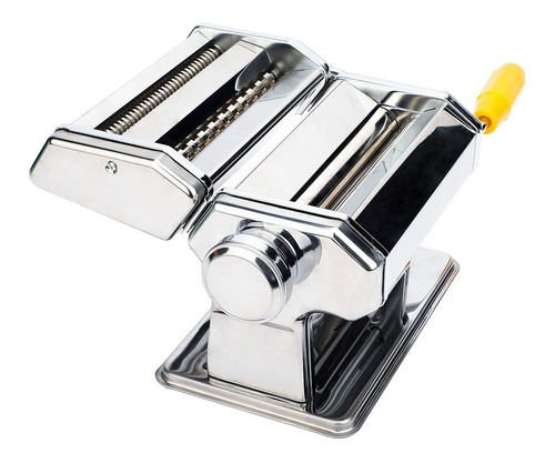 Imagen 2 de 10 de Maquina Pasta Sobadora Acero Inox. Vonne Fideos Cinta 15 Cm