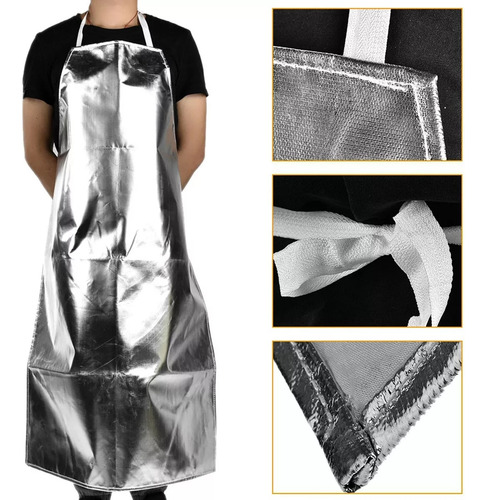 Delantal De Aluminio Resistente Al Calor De Alta Temperatura