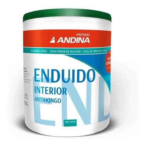 Enduido Plastico Interior Andina X 1 Lts