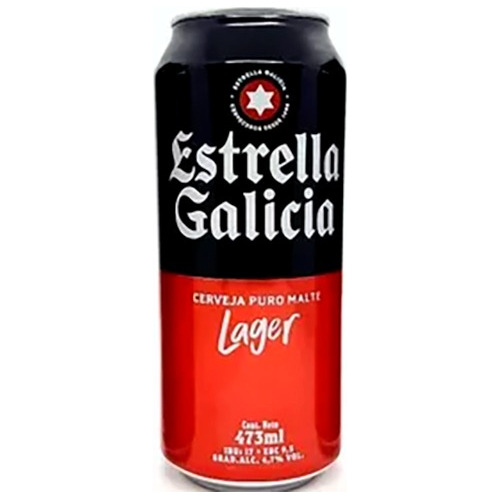  Cerveza Importada Estrella Galicia Lata 473 Ml Pack X12
