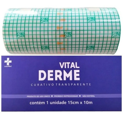 Curativo Filme Transparente Vital Derme 15cm X 10 Metros