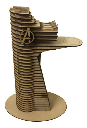 Imagen 1 de 10 de Maqueta Torre Avengers Mdf Fibrofacil Torre Vengadores