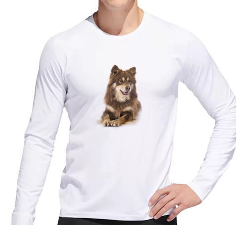 Remera Hombre Ml Perros 2 Perro Marron Orejas Caidas