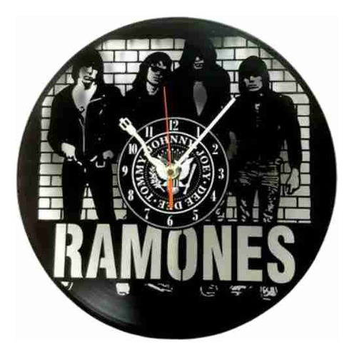 Reloj De Vinilo Ramones 2 Regalos Decoracion 