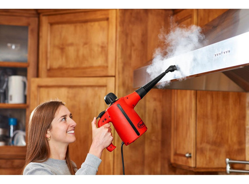 Limpiador De Vapor Portatil De 1200w Color Rojo Rojo