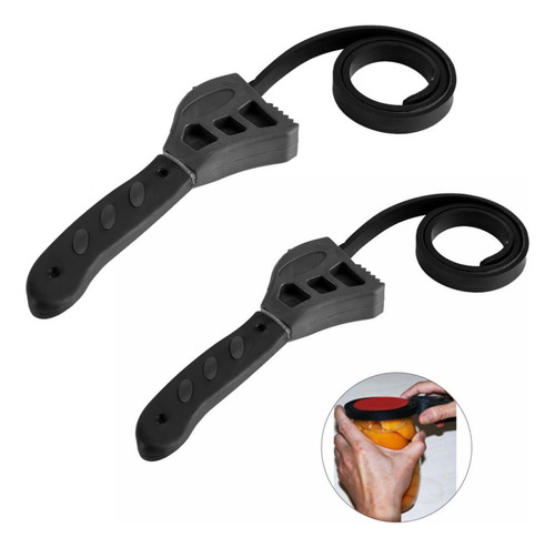 2×tapas Tarro Llave Correa Plástico 500 Mm Apretar Aflojar