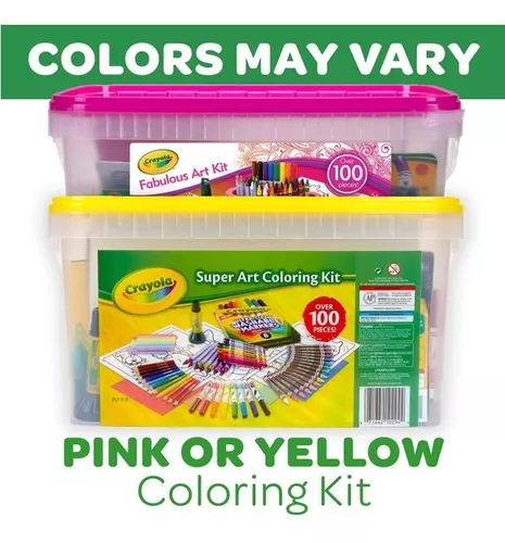 Kit Para Colorear Crayola Super Art, 100 Piezas