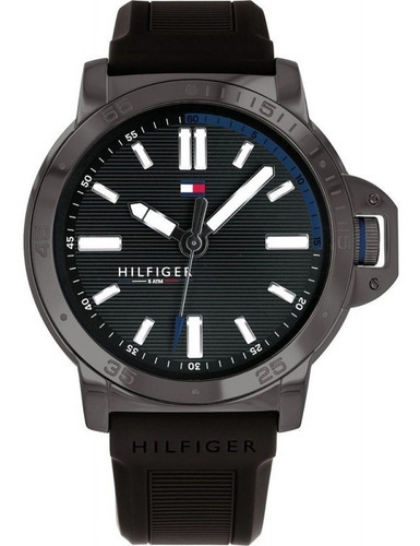Relógio Tommy Hilfiger Masculino Borracha + Technos De Couro