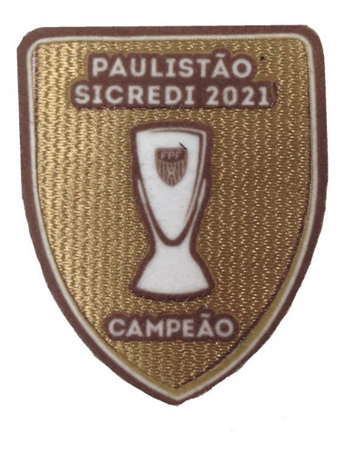 Patch Campão Paulista 2021 3d Aveludado 