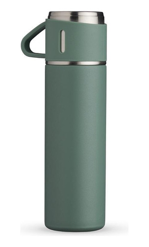 Garrafa Térmica Caneca 450ml Aço Inox - Verde