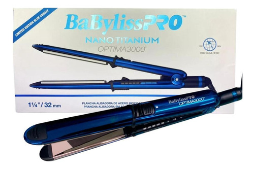 Prancha Babyliss Pro Nano Titanium Optima3000 Blue Bivolt