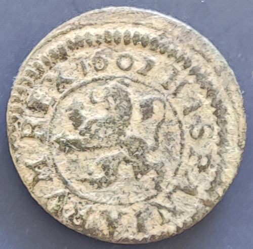 Antigua Moneda Del Año 1602