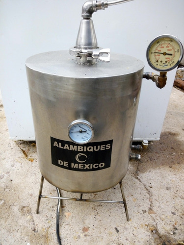 Alambique 25lts Para Destilar Alcohol, Aceites D Acero Inox