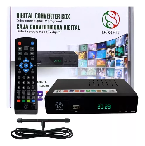 Decodificador de Tv Digital de Alta Definición - UBISHENG U-008 para  convertidor analógico HDTV Live 1080P