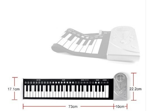 Imagen 3 de 4 de Organo Musical Teclado Piano Flexible Con Vibracion Ypt