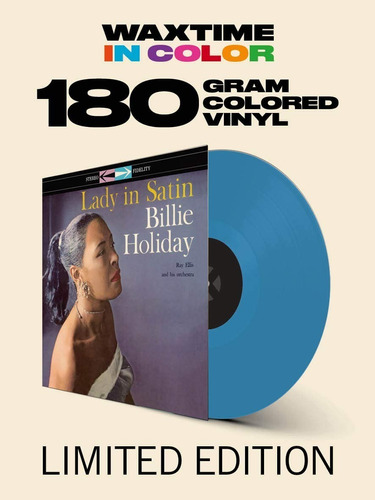 Billie Holiday Lady In Satin Lp Vinilo180grs.de Color Azul 