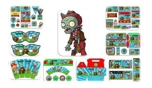 Kit Imprimible Plantas Vs Zombies Candy Bar Golosinas N2