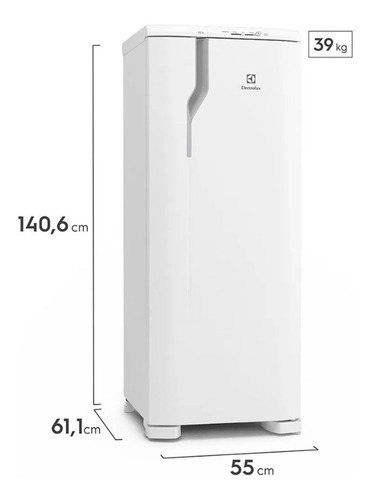 Heladera Refrigerador Electrolux Frio Humedo Re32 240 Litros Color Blanco