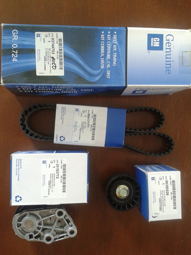 Kit De Tiempo Aveo, Marca Gm, Incluye Correa, Tensor Y Polea