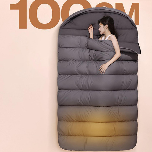 Saco De Dormir Con Capucha Lavable A Máquina 220 Gris 2,5kg