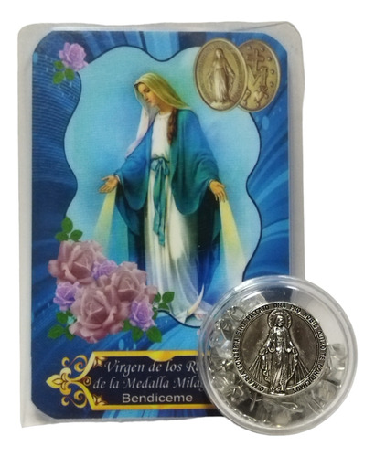 Collar Rosario Vaticano Cristales Checos, Virgen Milagrosa