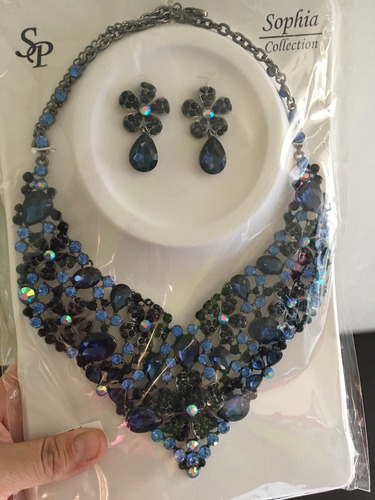 Juego De Collar Y Aretes De Fantasía Mod. Ajg-011