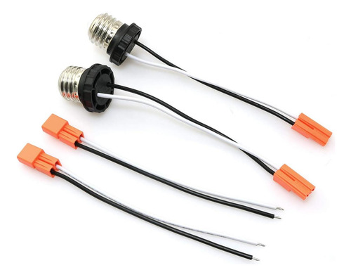 Adaptador De Enchufe Rlecs 2 Pcs E26, Tornillo De Base Media