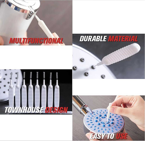 Cepillos De Limpieza Duraderos Para Cabezales De Ducha Con H