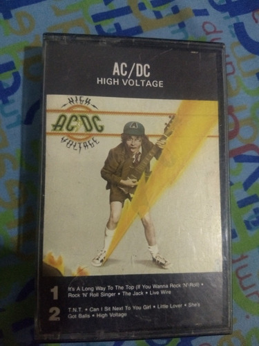 Cassette Original Ac Dc High Voltage Usa 1976.