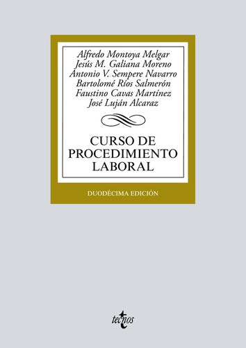 Curso De Procedimiento Laboral (libro Original)