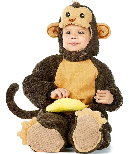 Disfraz De Gorila Mono Simio Chimpance Chango Para Niños Y Bebes Envio Gratis B
