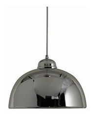 Lámpara Colgante Campana Cromada. 38 Cm. De Diámetro
