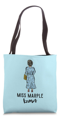 Miss Marple Sabe Dibujo En Color Bolsa De Tela