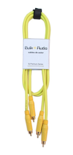 Cable Audio Rca-rca Stereo Bulkaudio Deck Yellow Amphenol 1m