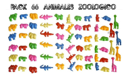 Dante42 Muñecos Miniaturas Pack 66 Animales Zoologico