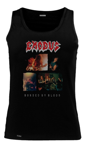 Camiseta Esqueleto Exodus Bonded By Blood Banda Rock Sbo