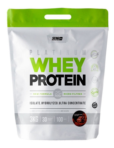 Imagen 1 de 6 de Whey Protein 3 Kg Star Nutrition Proteina De Suero