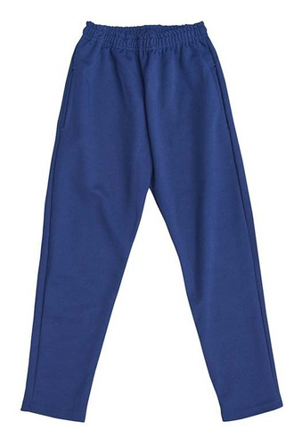 Pantalón Jogging Friza Azul Colegial Ely /  Talle S Al Xl