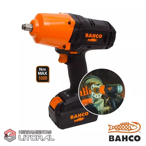 Kit pistola impacto 18V 1/22 alto rendimiento BAHCO BCL33IW2K1