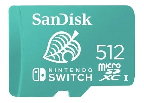 Imagen 1 de 3 de Tarjeta Microsd 512gb Sandisk Nintendo Switch
