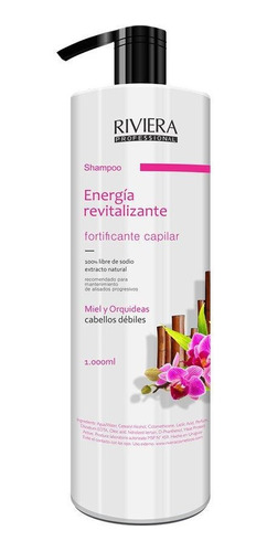 Shampoo Todo Tipo De Cabello Miel Y Orquídeas Riviera 1l